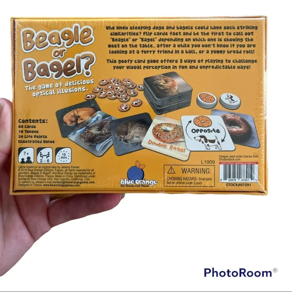 Pet Lover’s Fun!  Pet Selfie 300 piece Puzzle and Beagle or Bagel Game- New